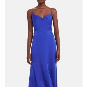 Intermix Paris 100% silk Blue dress NWT